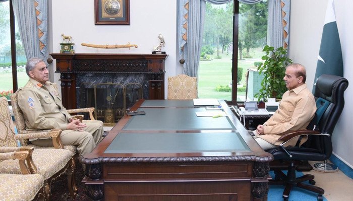 PM Shahbaz Sharif meets Army Chief Gen Qamar Javed Bajwa