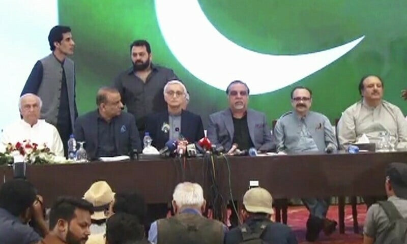 Jahangir Tareen launches Istehkam-i-Pakistan Party with PTI defectors by  his side - DAWN.COM
