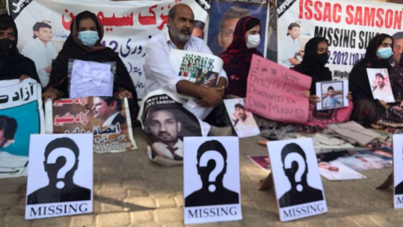 Voices Against Enforced Disappearances: Karachi Protesters Demand Justice  and Accountability